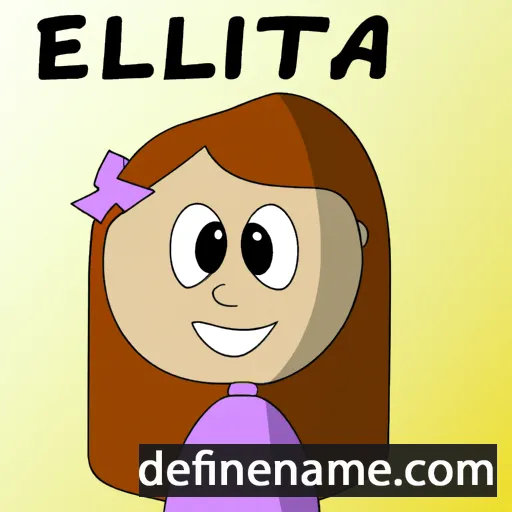 cartoon of the name Ellita