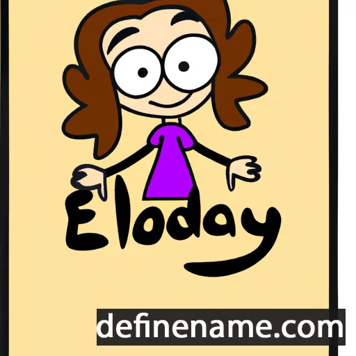 cartoon of the name Ellody