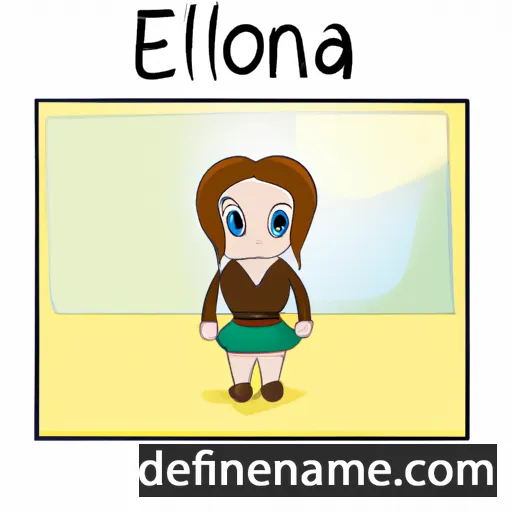 cartoon of the name Ellona