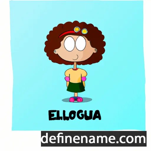 cartoon of the name Ellouisa