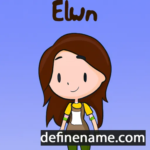 cartoon of the name Ellwyn