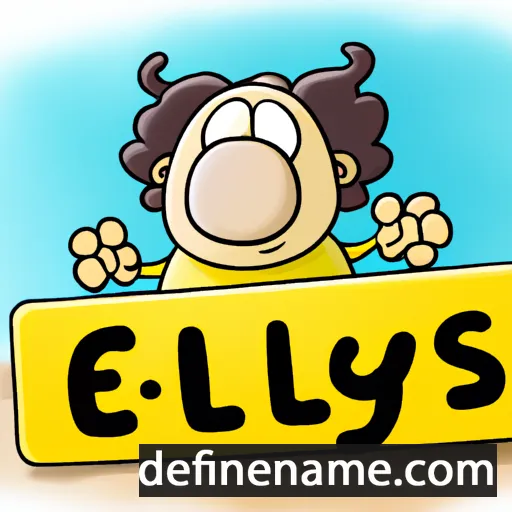 cartoon of the name Ellyas