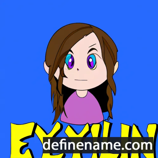 cartoon of the name Ellynn