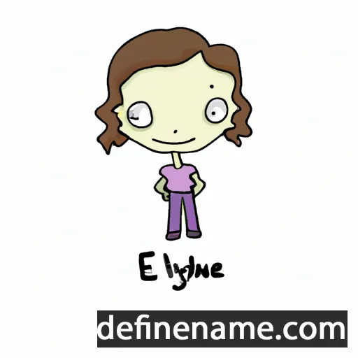 cartoon of the name Ellynne