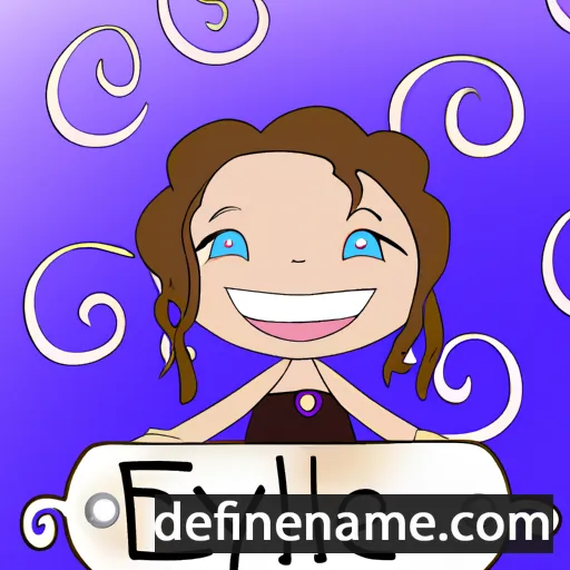 cartoon of the name Ellyze