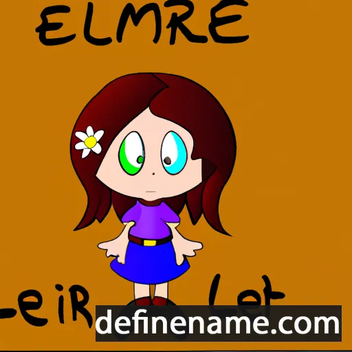 cartoon of the name Elmarie