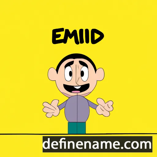 cartoon of the name Elmedin