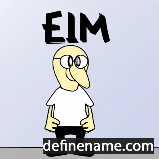 cartoon of the name Elmin