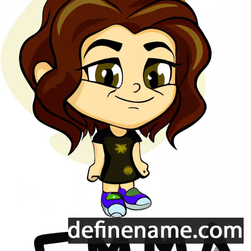 cartoon of the name Elmina