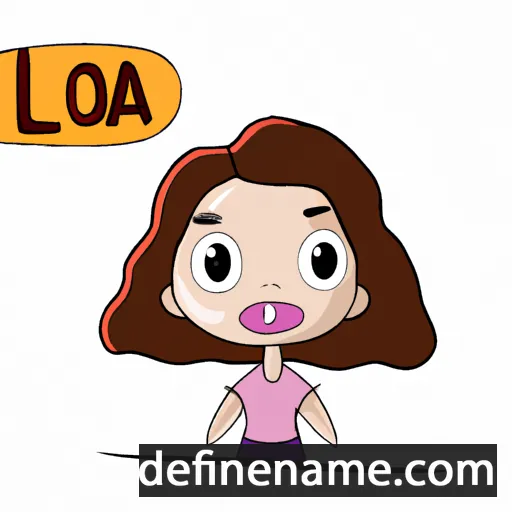 cartoon of the name Eloá