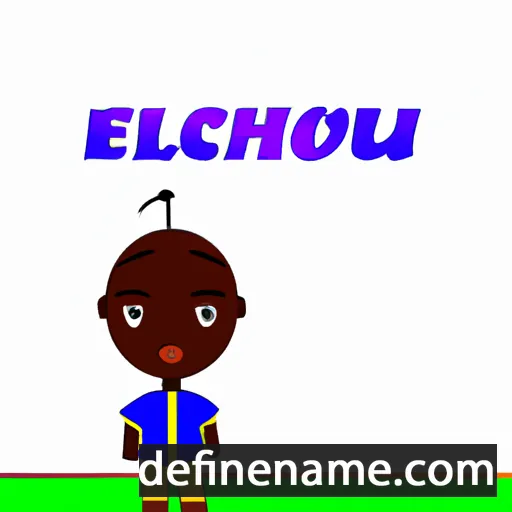 cartoon of the name Elochukwu