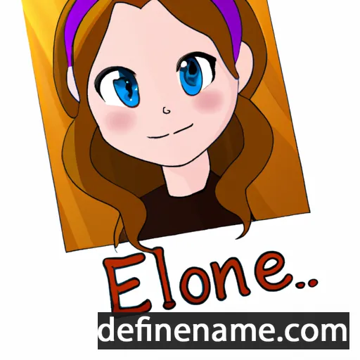 cartoon of the name Eloïne