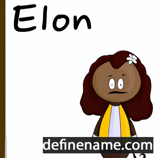 cartoon of the name Eloni