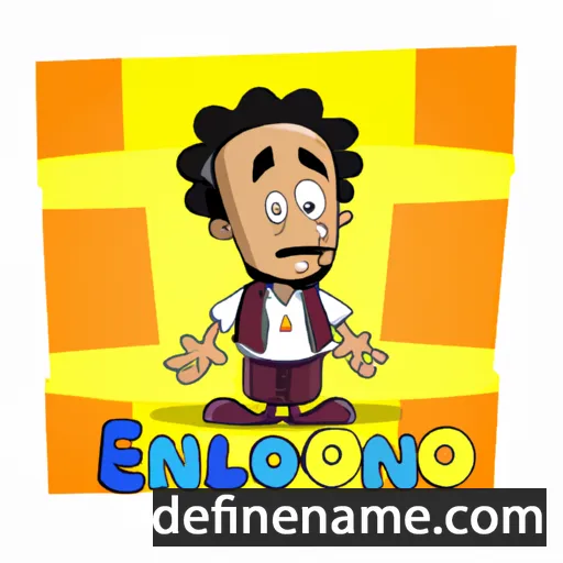 cartoon of the name Elonzo