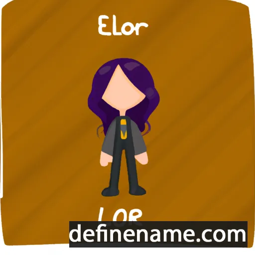 cartoon of the name Eloren