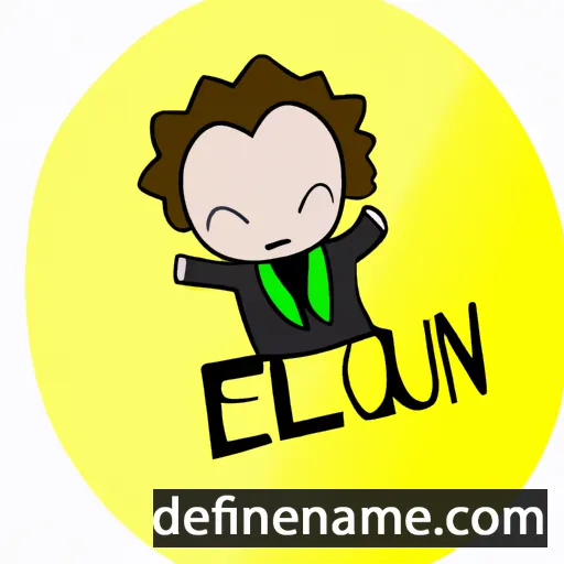 cartoon of the name Elouen