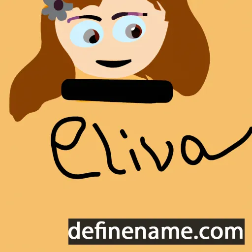 cartoon of the name Elovisa