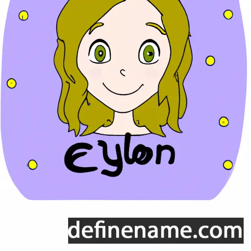 cartoon of the name Elowynn