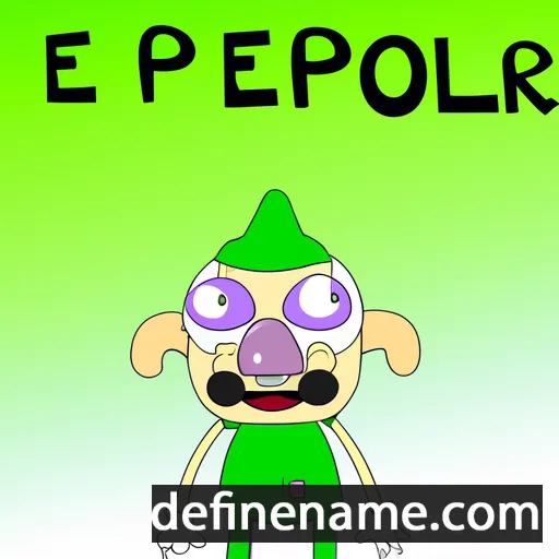 cartoon of the name Elpenor