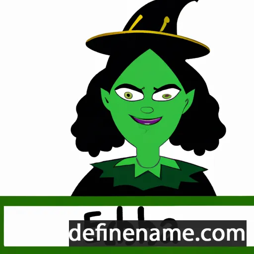 Elphaba cartoon