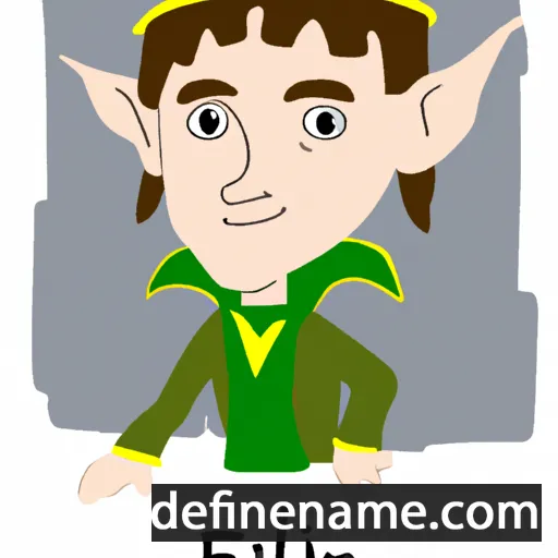 cartoon of the name Elphin