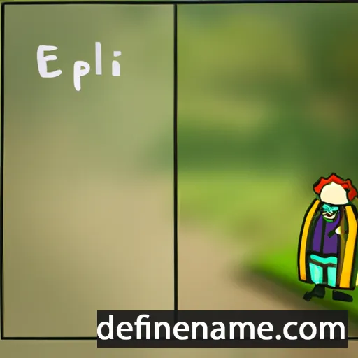 cartoon of the name Elpidi