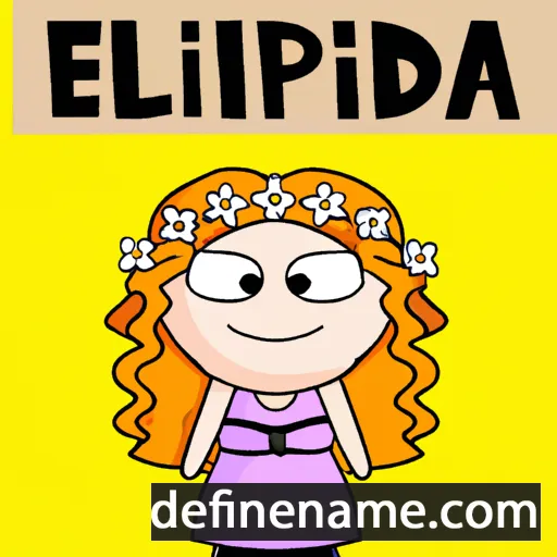 cartoon of the name Elpidia