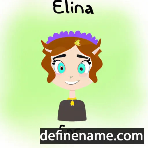 cartoon of the name Elrena