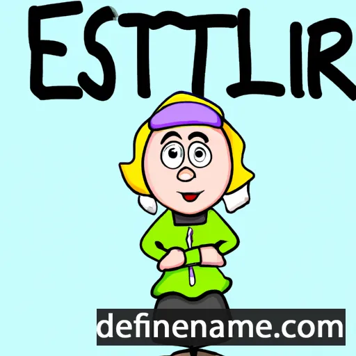 cartoon of the name Elsabritt