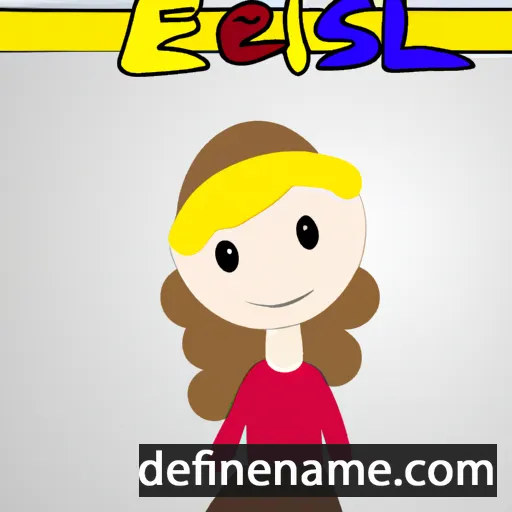 cartoon of the name Elsbet