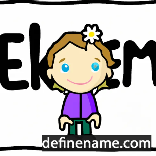 cartoon of the name Elsemiek