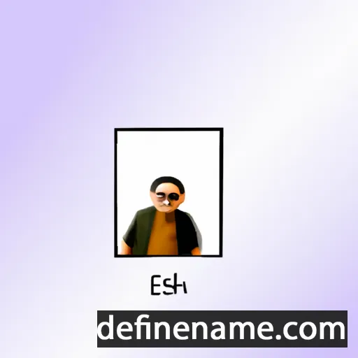 cartoon of the name Elshan