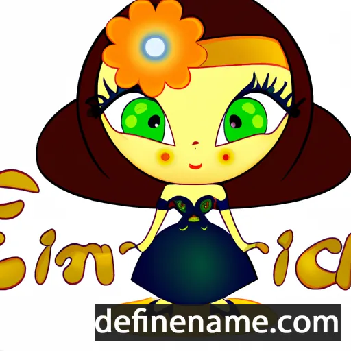 cartoon of the name Elsimira