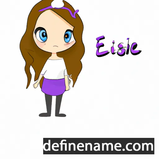 cartoon of the name Elsine