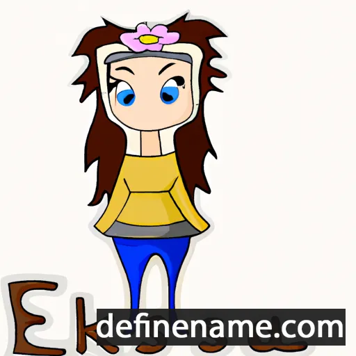 cartoon of the name Elskea