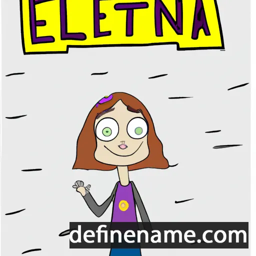 cartoon of the name Eltona