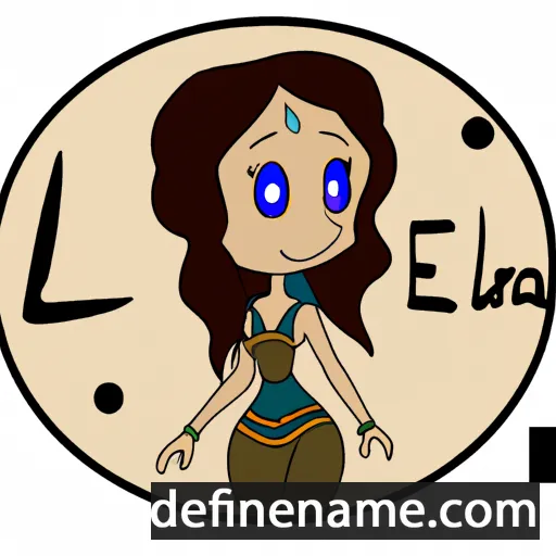 cartoon of the name Eluara