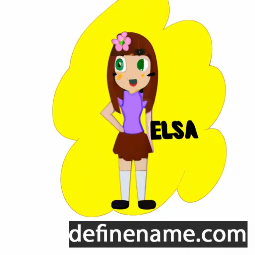 cartoon of the name Eluisa