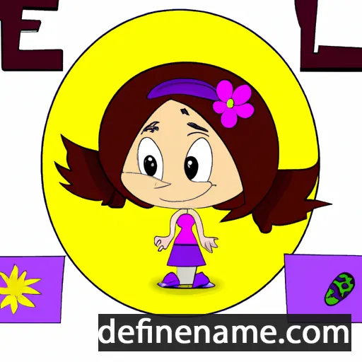 cartoon of the name Elula