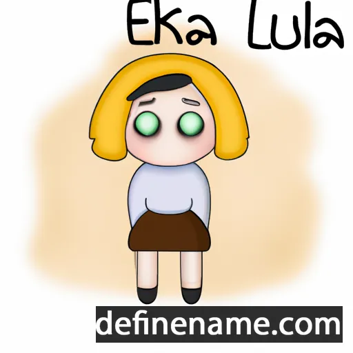 cartoon of the name Eluška