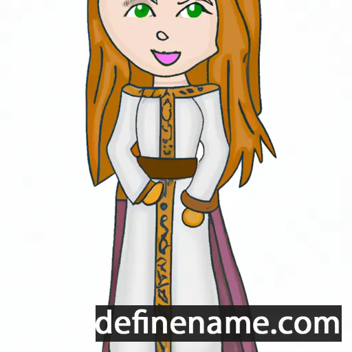 cartoon of the name Elvaline