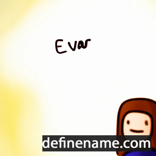 cartoon of the name Elvarah