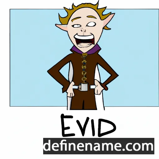 cartoon of the name Elvedin