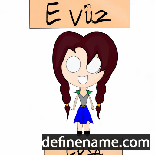 cartoon of the name Elvezia