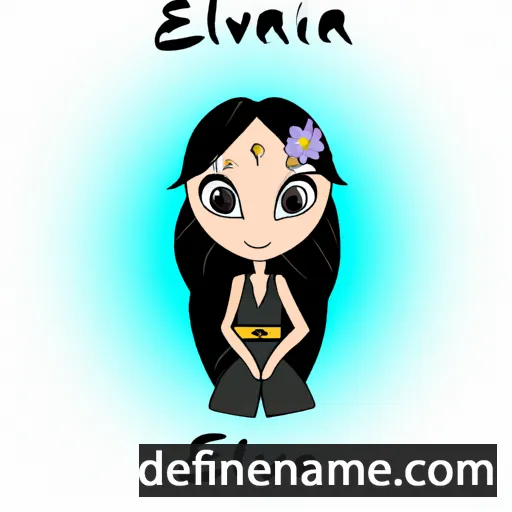 Elvianna cartoon