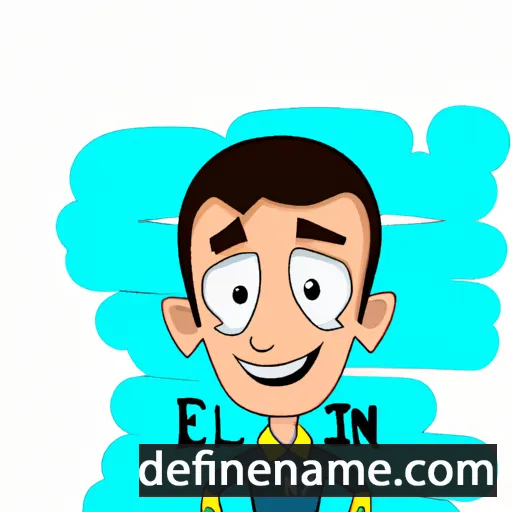 cartoon of the name Elvin