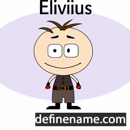 cartoon of the name Elvinas