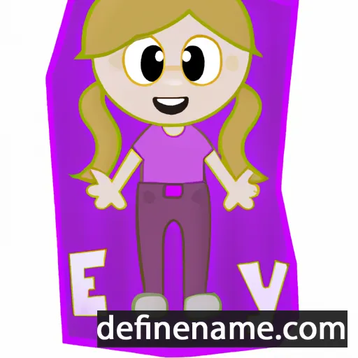 cartoon of the name Elvý