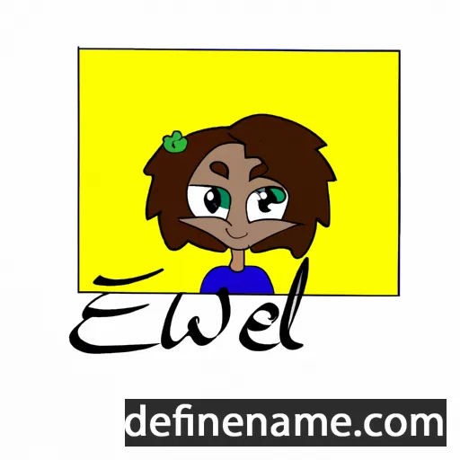 cartoon of the name Elwè