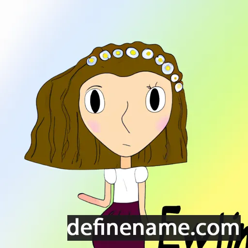 cartoon of the name Elwina